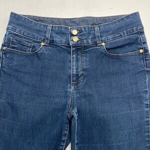 PAIGE Women’s 2 Long HIDDEN HILLS STRAIGHT Blue Jeans